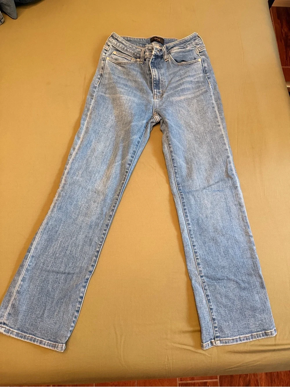 Quince Light Blue Women's Straight Leg Jeans